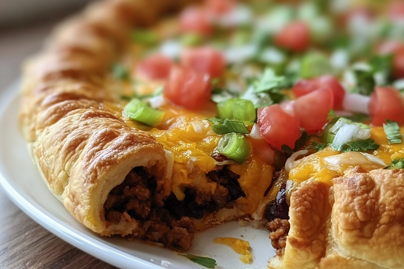 Easy Crescent Taco Bake Recipe For Quick Weeknight Dinners 6 Pillsbury Crescent Roll Taco Bake