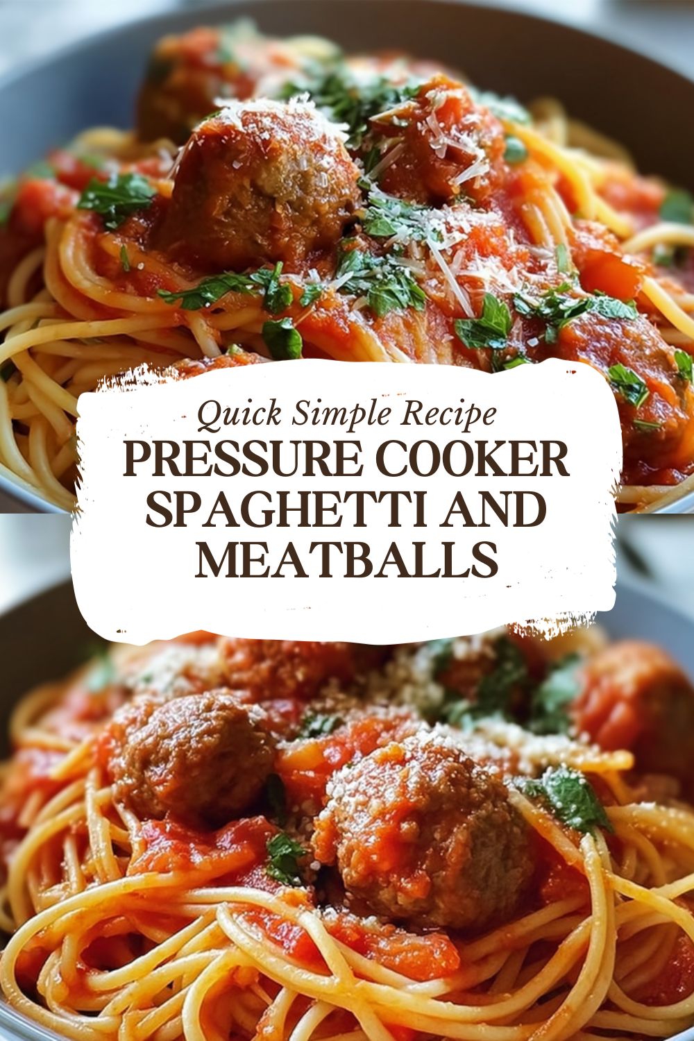 Pressure Cooker Spaghetti And Meatballs