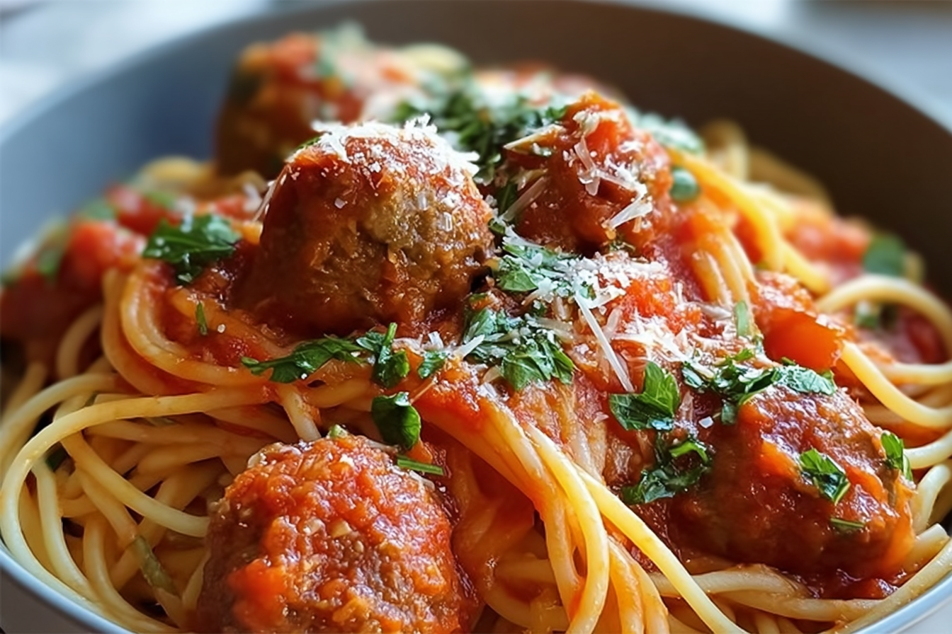 Pressure Cooker Spaghetti And Meatballs