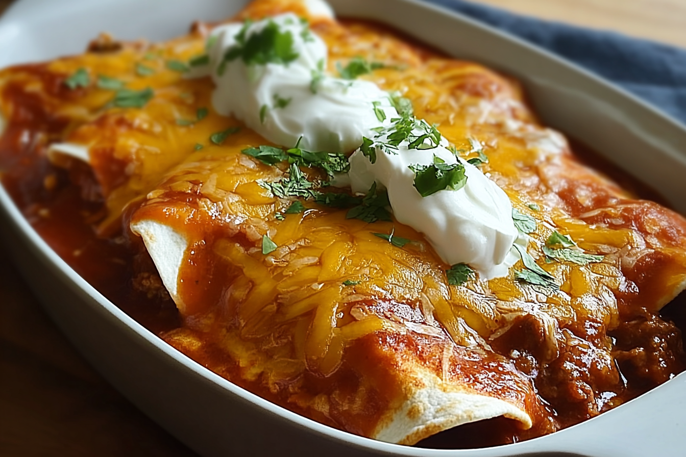 Ground Beef Cheese Enchiladas With Rich Sauce Recipe 6 Rolled Red Chile Beef Enchiladas