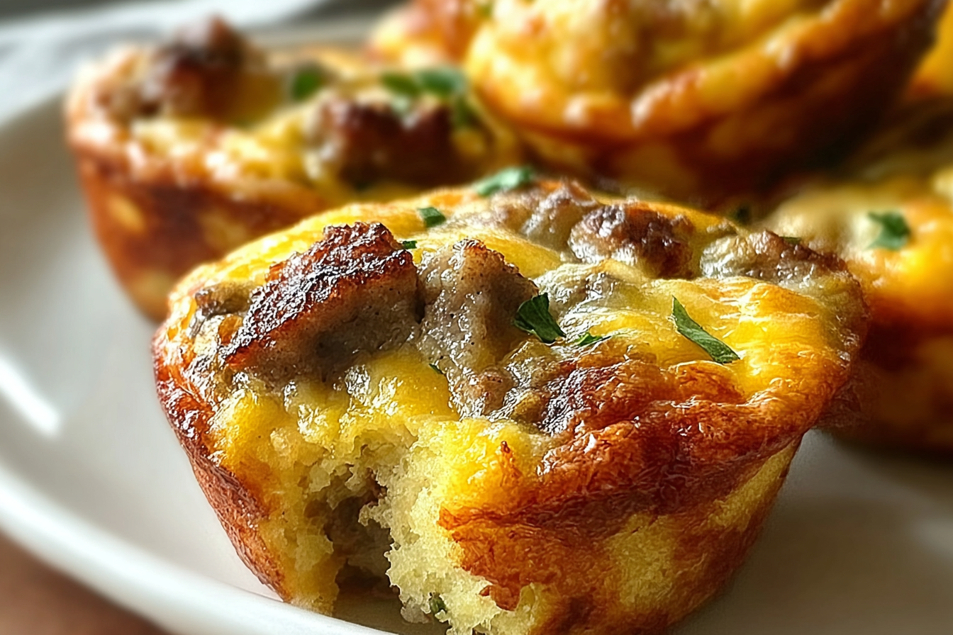 Sausage Breakfast Muffins Recipe For Quick And Tasty Morning Meals 6 Sausage Breakfast Muffins