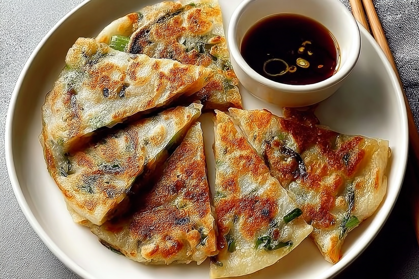 Chinese Scallion Pancakes Traditional Crispy Recipe With Simple Ingredients 6 Scallion Pancakes
