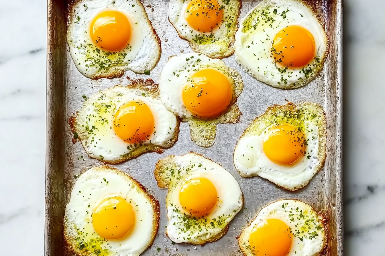Sheet Pan Fried Eggs