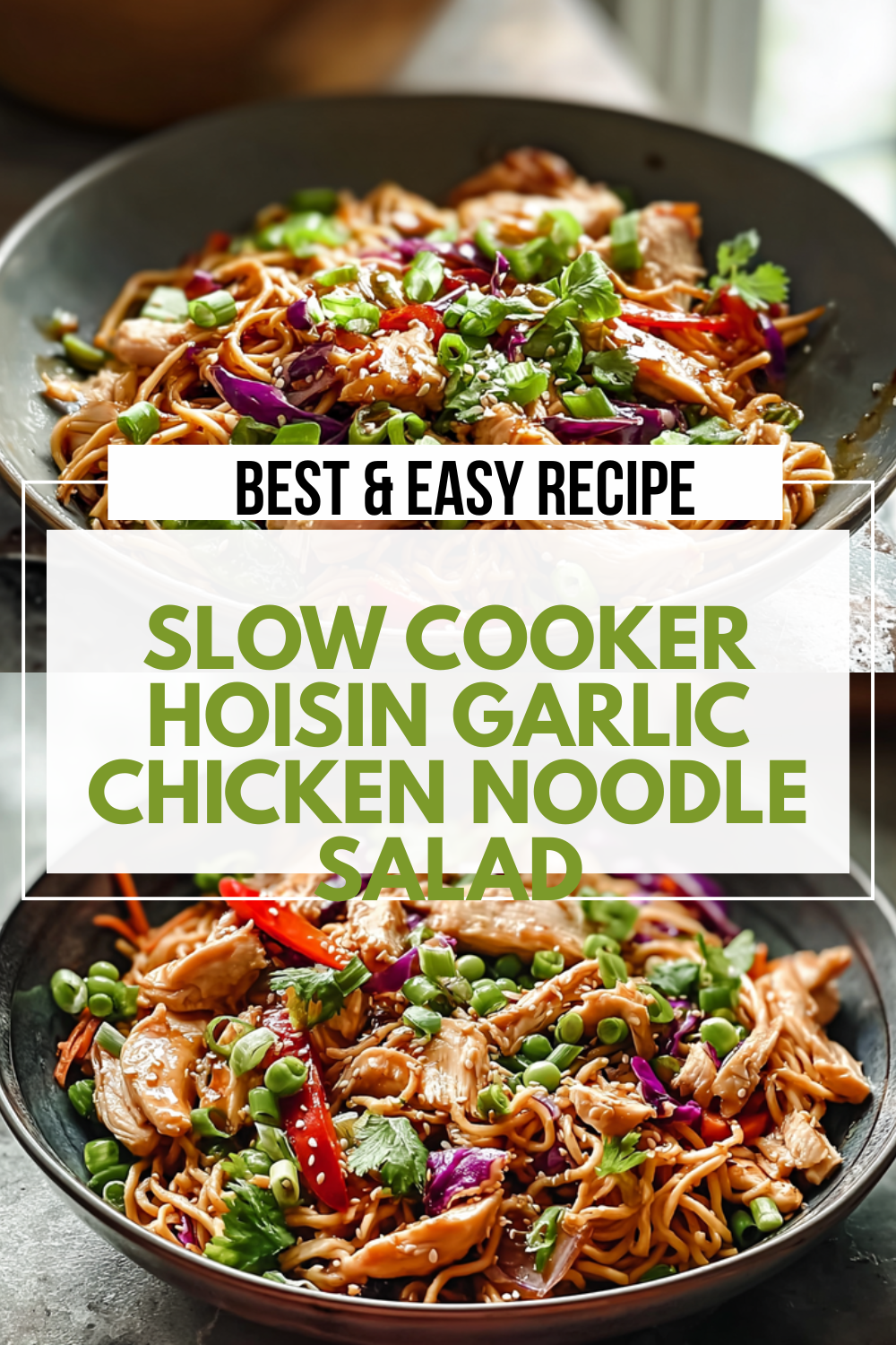 Slow Cooker Garlic Hoisin Chicken Noodle Salad Recipe 7 Slow Cooker Hoisin Garlic Chicken Noodle Salad