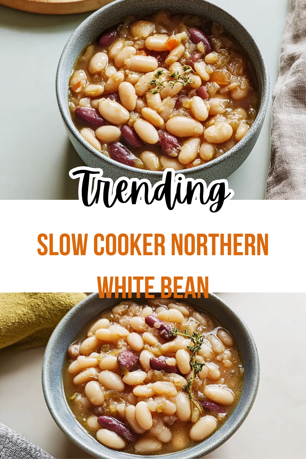 Slow Cooker White Beans With Ham Recipe For Easy Comfort Food 7 Slow Cooker Northern White Bean