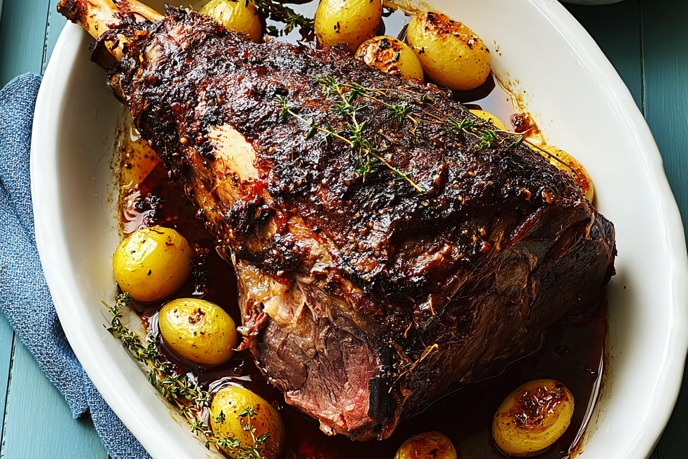 Slow Roasted Lamb Shoulder With Garlic And Rosemary Recipe 6 Slow Roasted Lamb Shoulder
