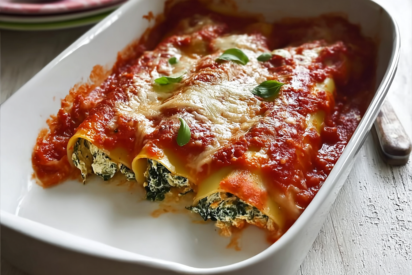 Spinach Ricotta Cannelloni Recipe With Creamy Cheese Filling 6 Spinach And Ricotta Cannelloni