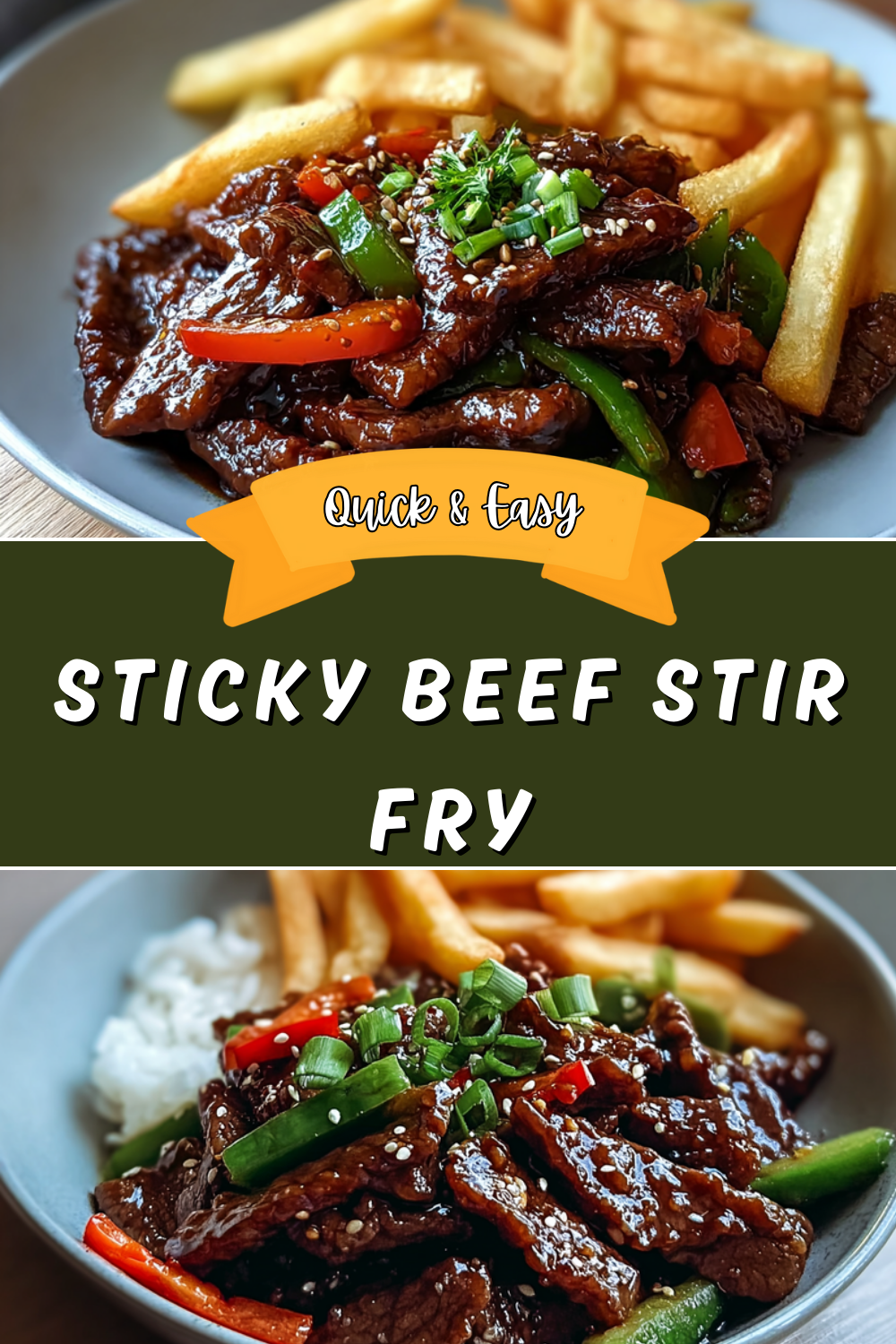 Crispy Sticky Mongolian Beef Recipe With Sweet And Savory Sauce 7 Sticky Beef Stir Fry