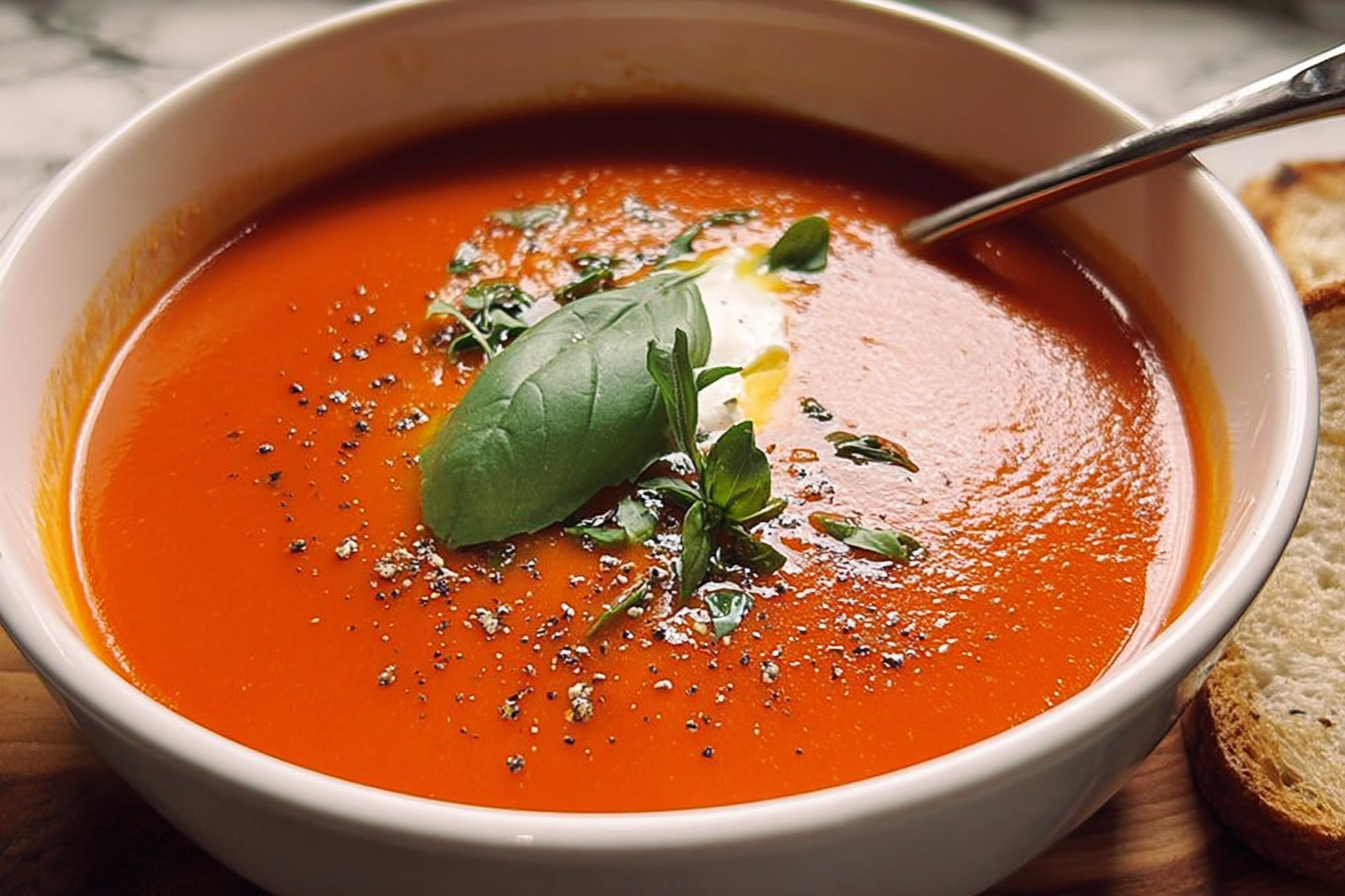 Creamy Tomato Soup Recipe With Fresh Ingredients And Simple Steps 6 Tomato Soup