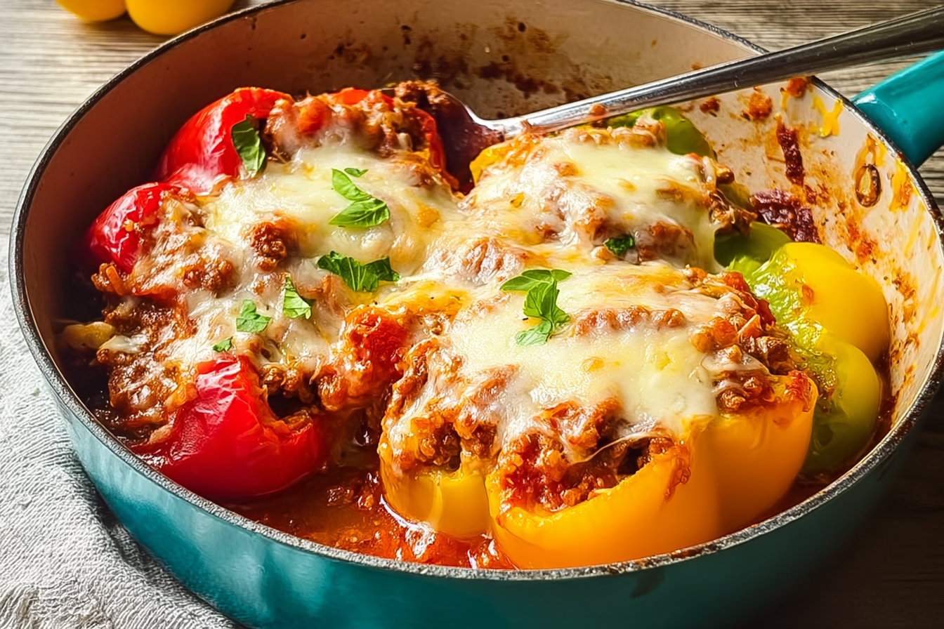 Unstuffed Bell Peppers Recipe With Ground Beef And Rice 6 Unstuffed Peppers