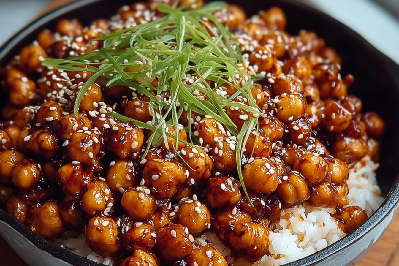 Vegan Sticky Sesame Chickpeas Recipe For Quick Flavorful Meals 6 Vegan Sticky Sesame Chickpeas