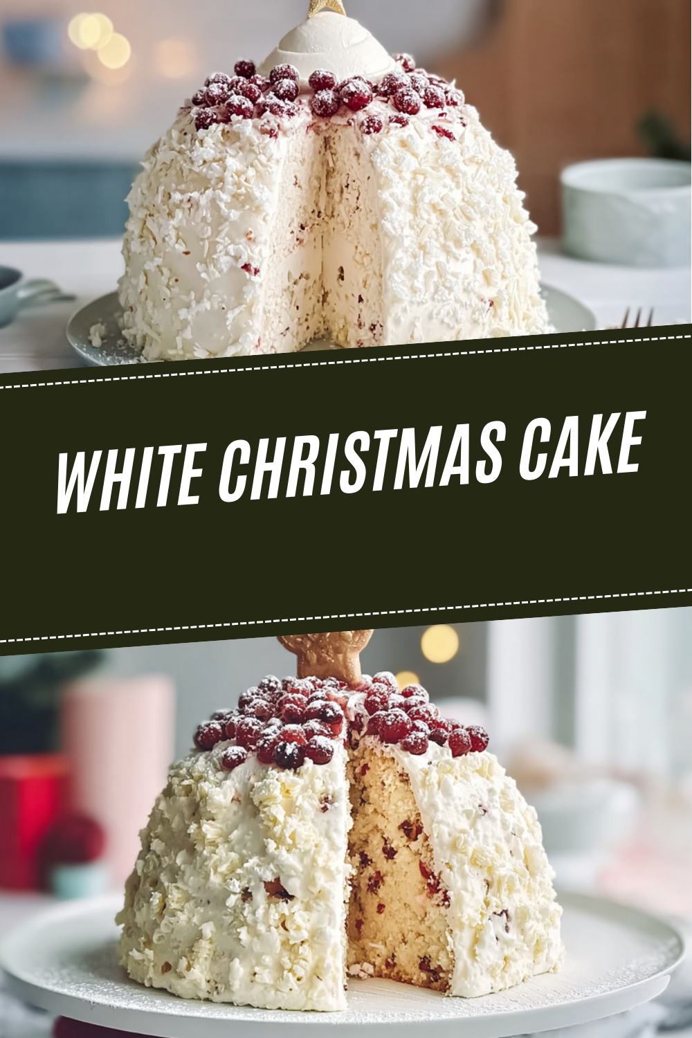 White Christmas Cake