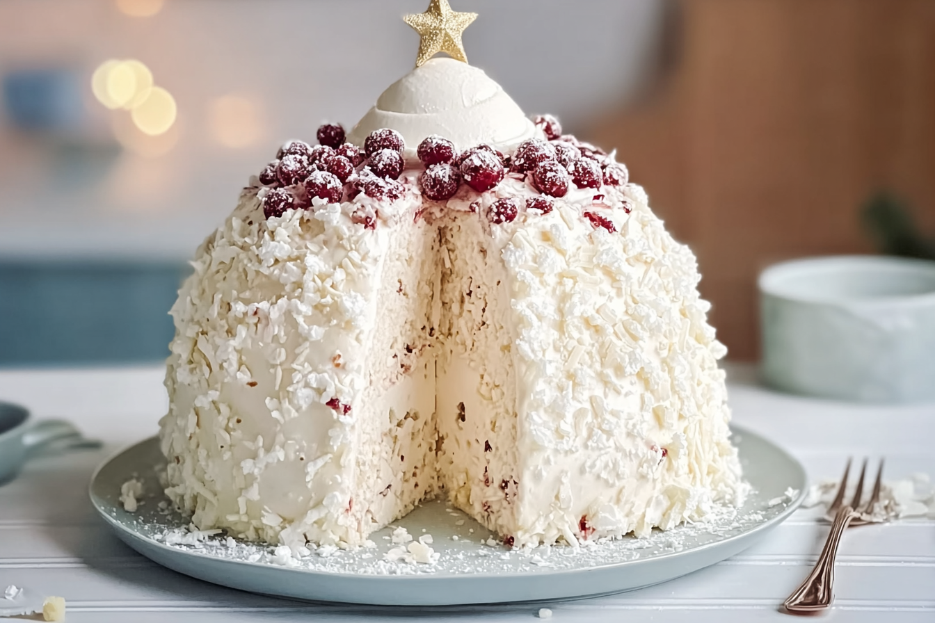 White Christmas Cake
