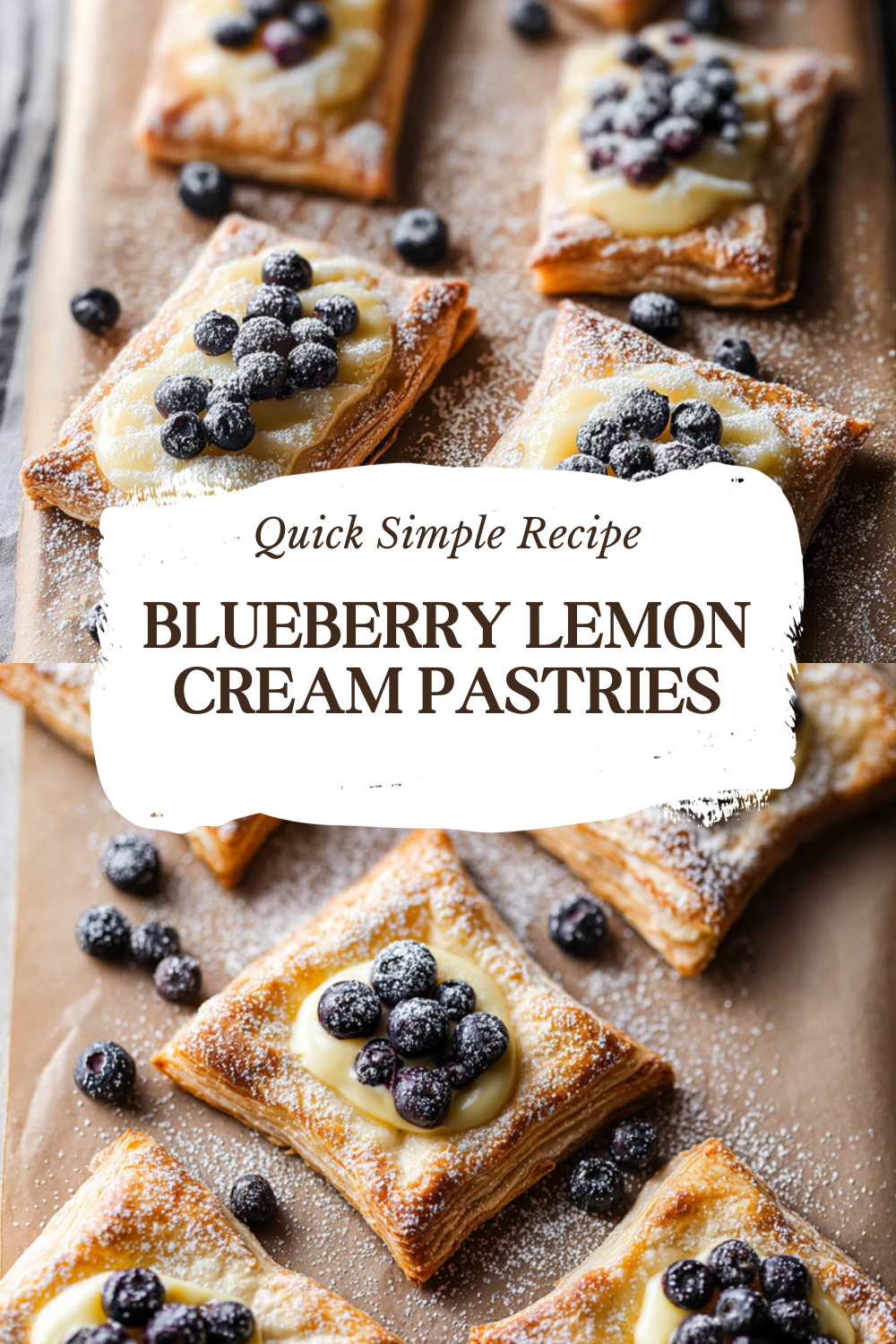 Blueberry Lemon Cream Pastries