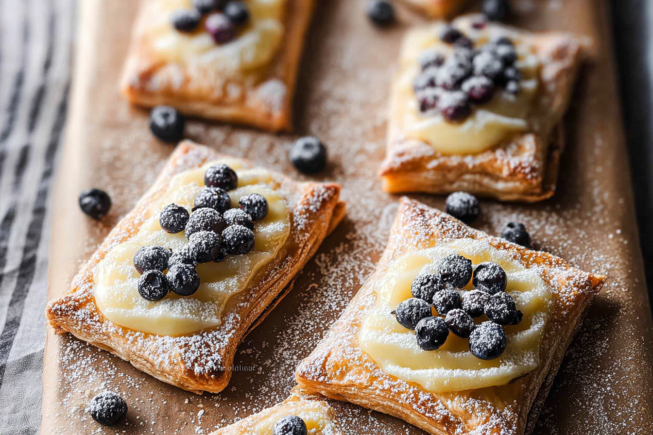 Blueberry Lemon Cream Pastries