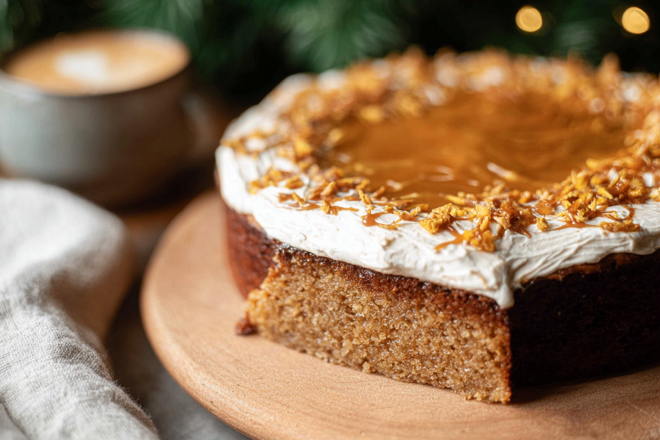 Caramel Brulee Latte Cake