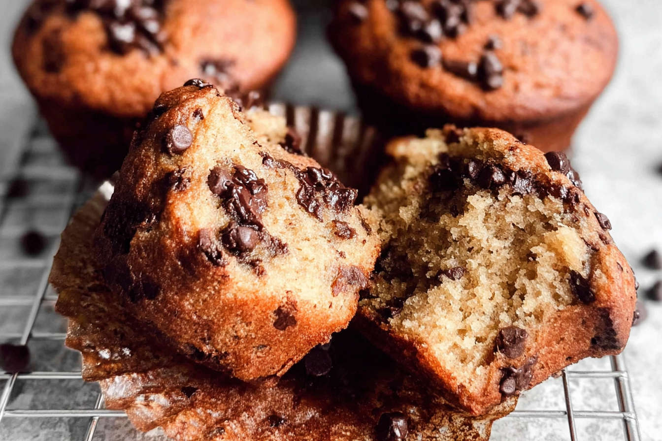 Chocolate Chunk Muffins Recipe 6 Chocolate Chunk Muffins