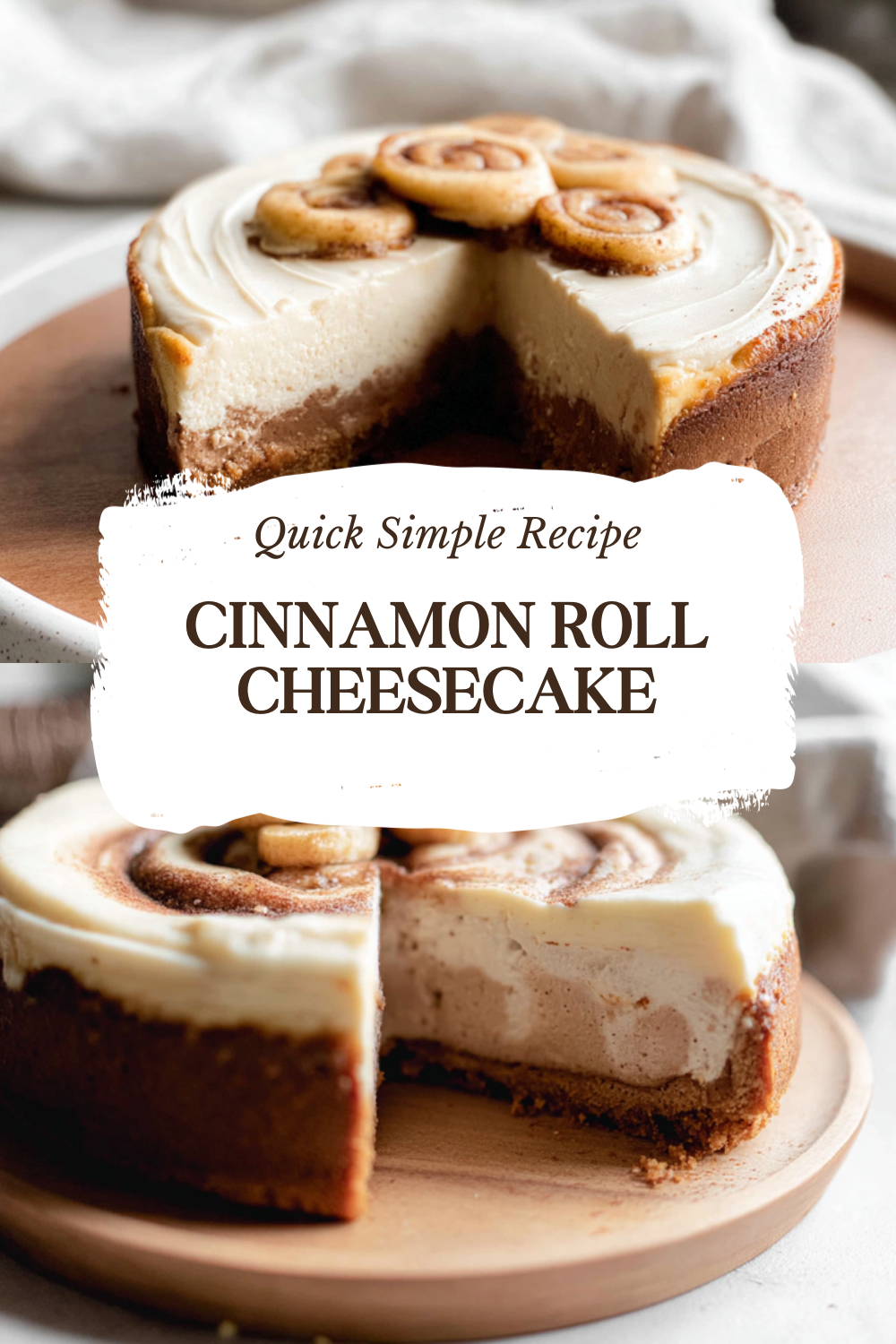 Cinnamon Roll Cheesecake
