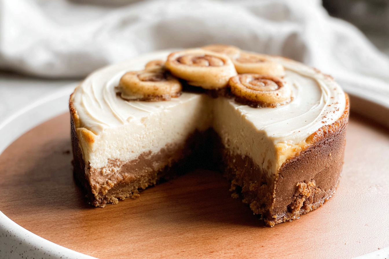 Cinnamon Roll Cheesecake