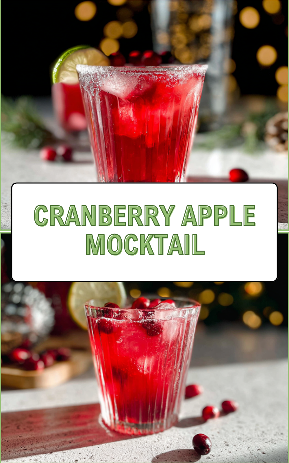 Cranberry Apple Mocktail