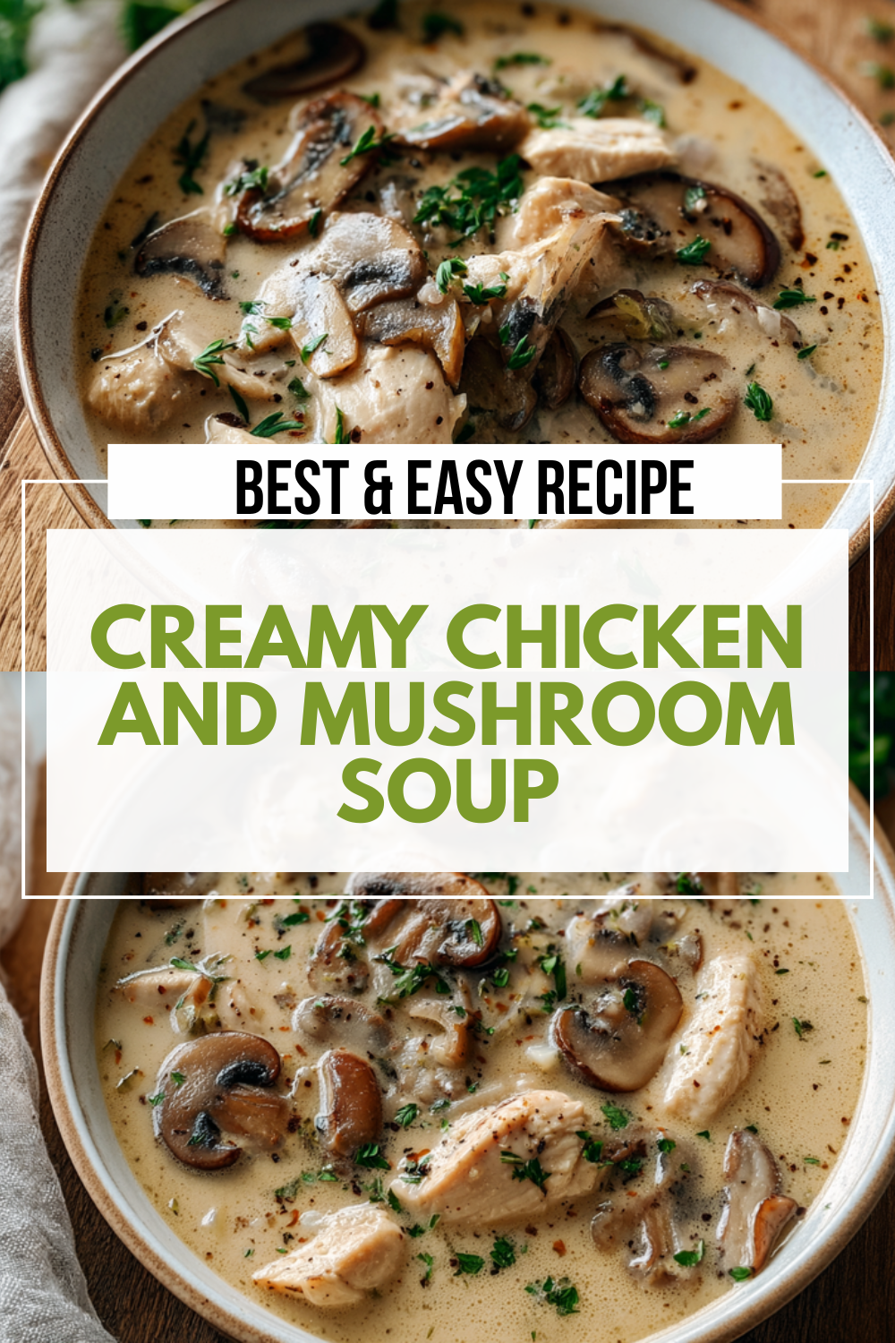 Creamy Chicken And Mushroom Soup