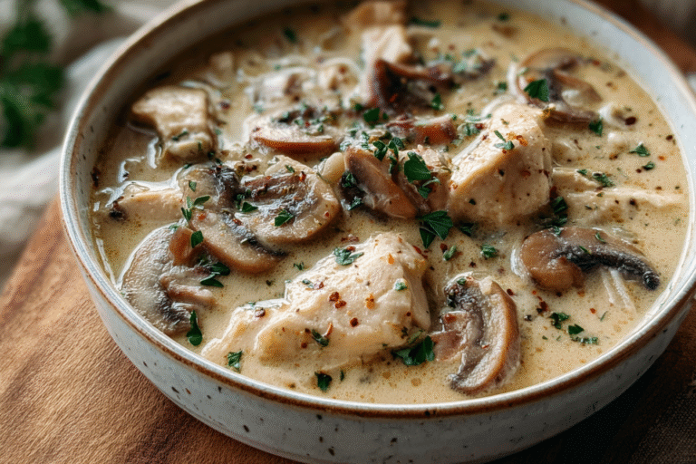 Creamy Chicken And Mushroom Soup 83.Png