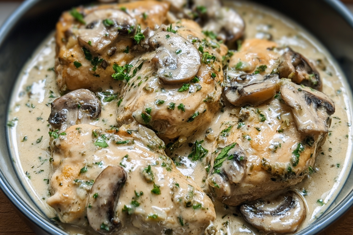 Creamy Herb Mushroom Chicken