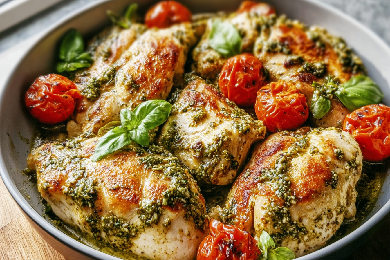 Creamy Pesto Chicken Recipe 6 Creamy Pesto Chicken