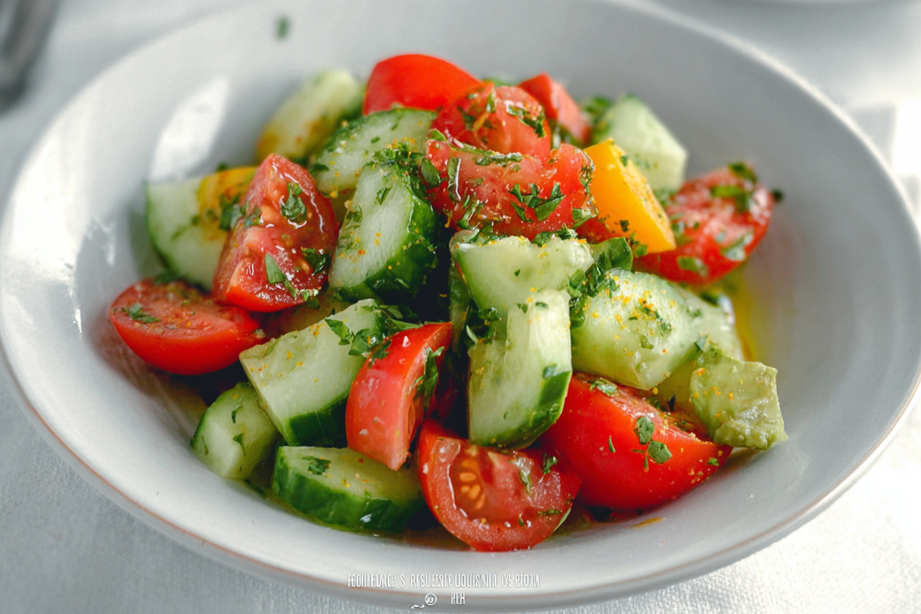 Cucumber Tomato Avocado Salad Recipe 6 Cucumber Tomato Avocado Salad