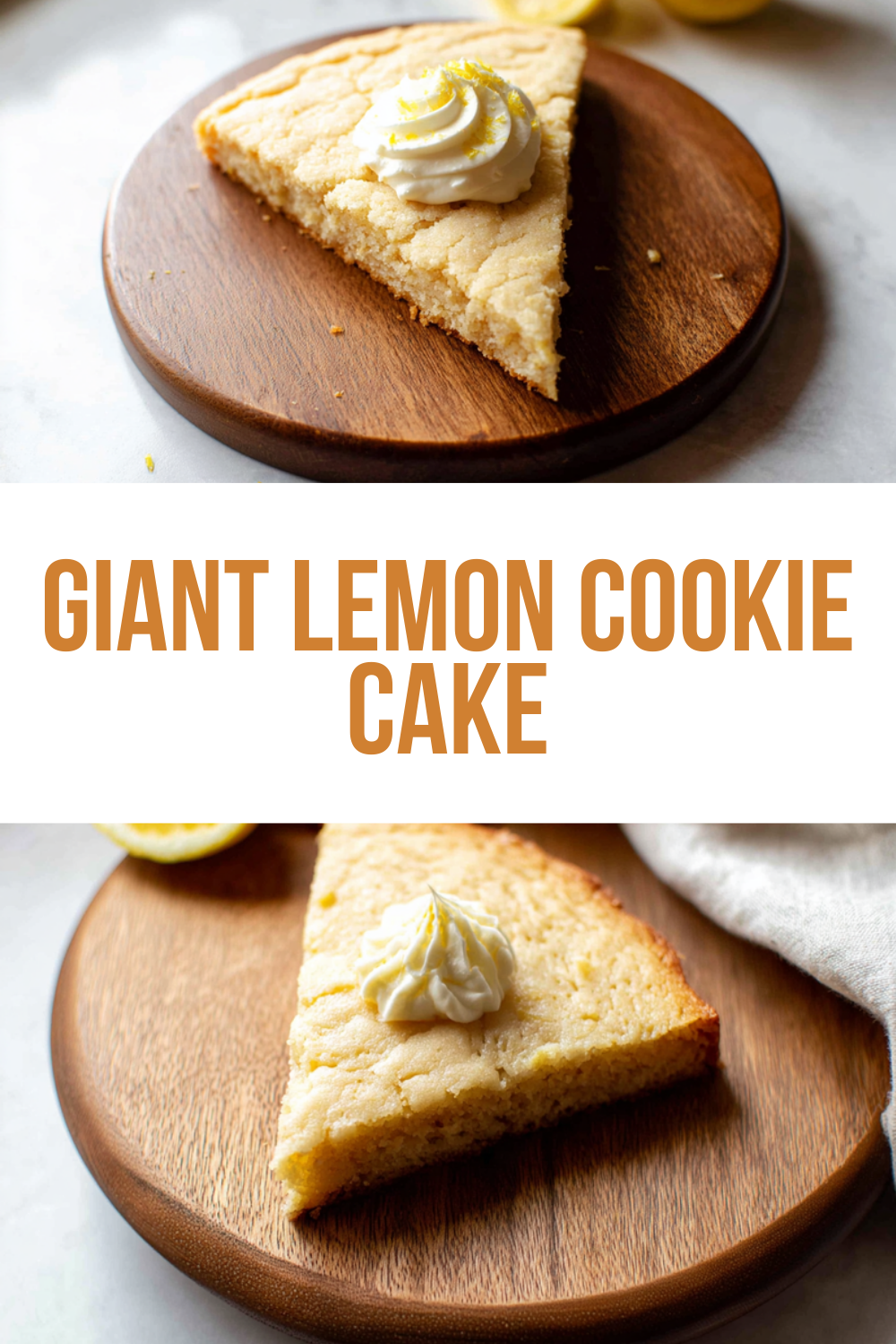 Giant Lemon Cookie Cake