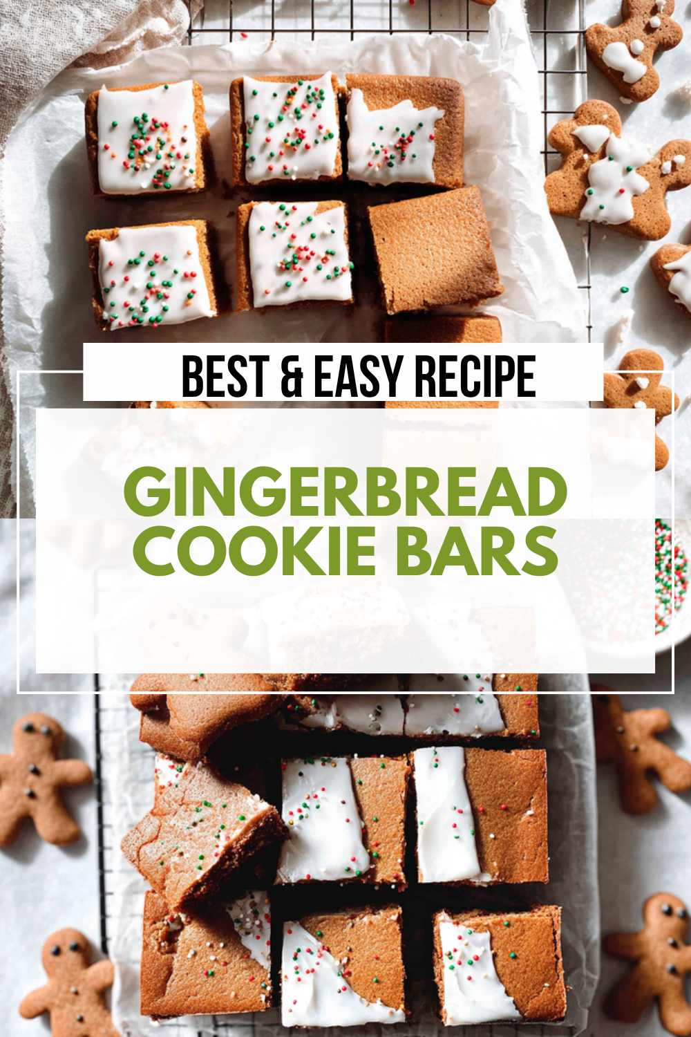 Gingerbread Cookie Bars