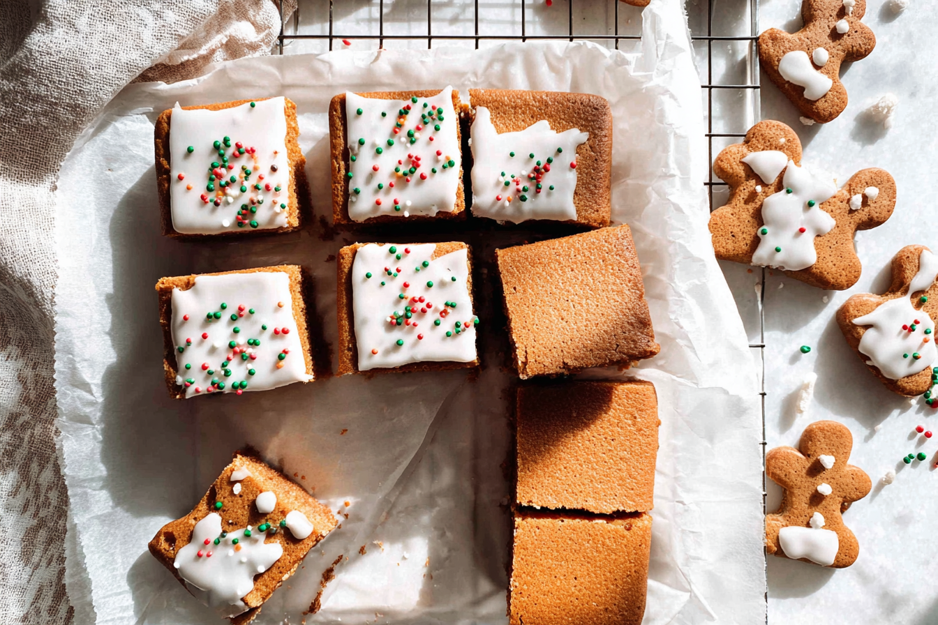 Gingerbread Cookie Bars