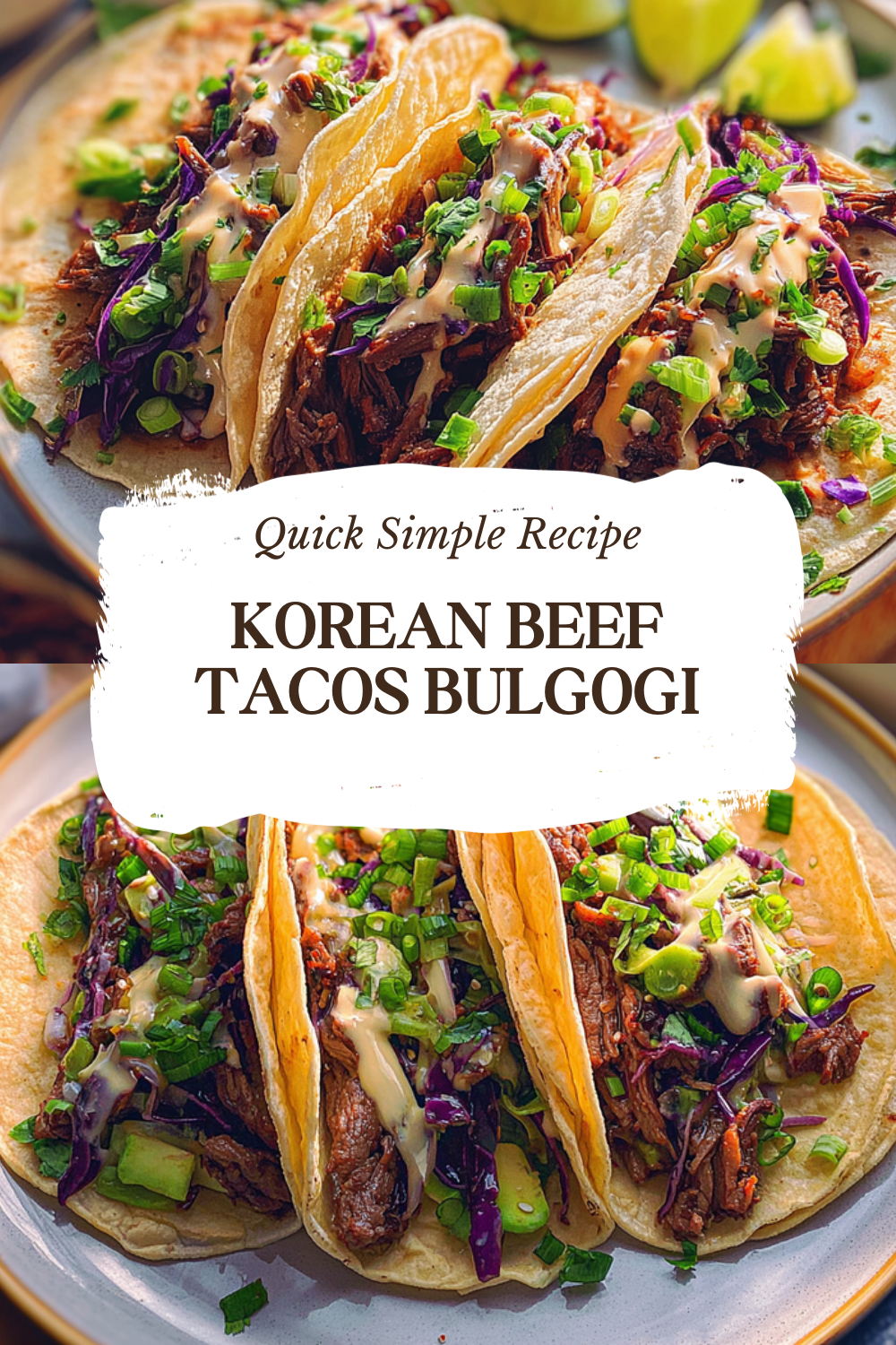 Korean Beef Tacos Bulgogi