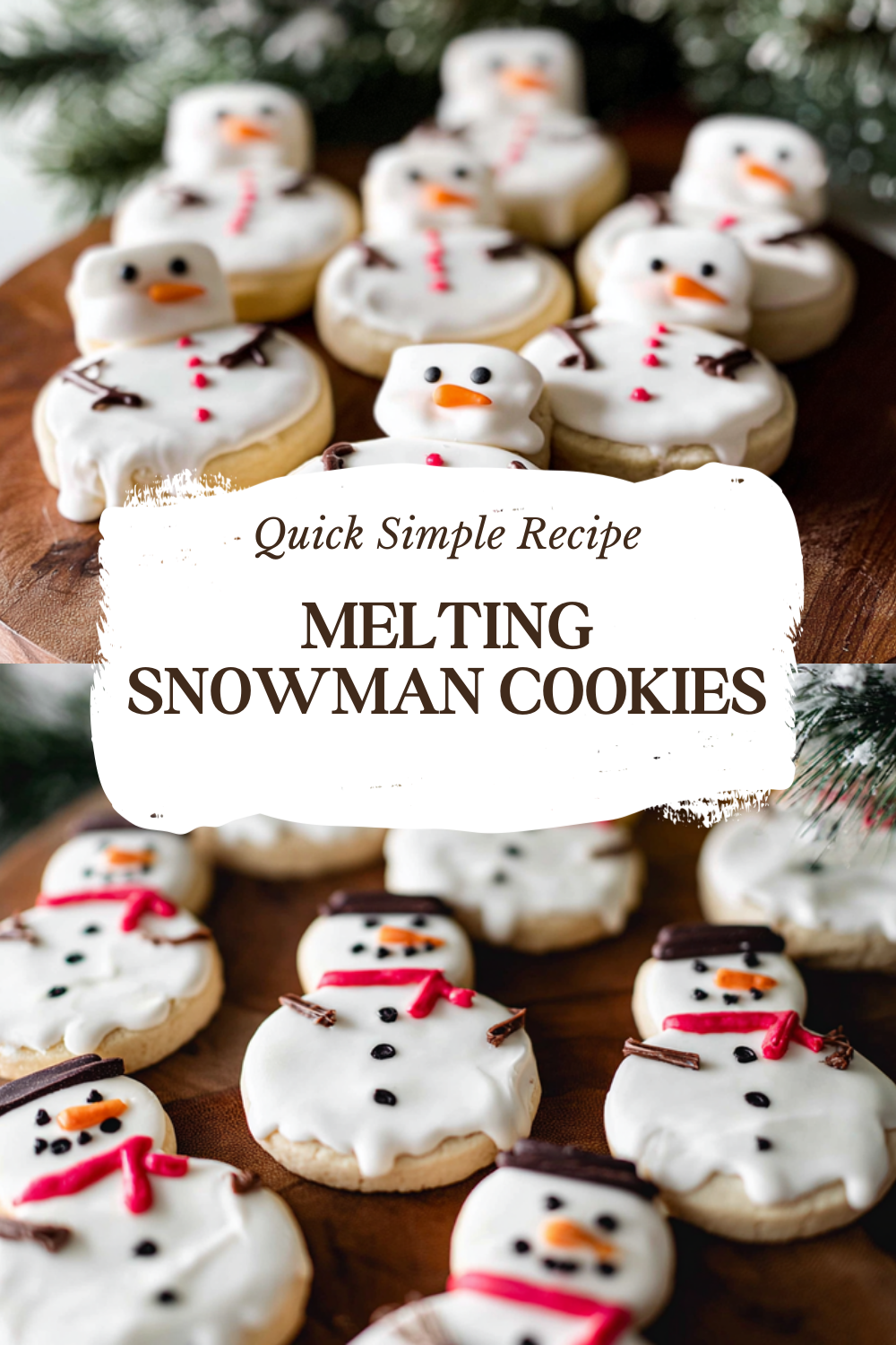 Melting Snowman Cookies