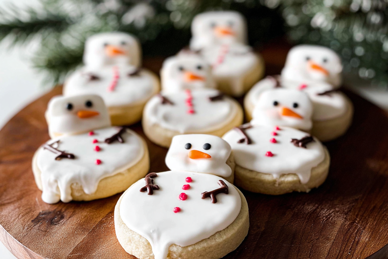 Melting Snowman Cookies