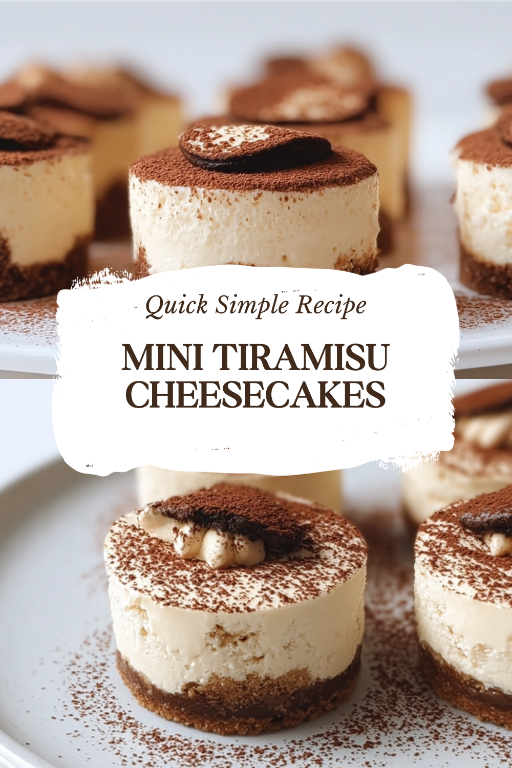 Mini Tiramisu Cheesecakes