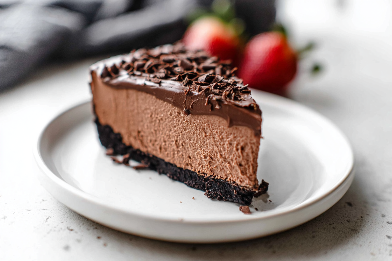 No Bake Chocolate Cheesecake
