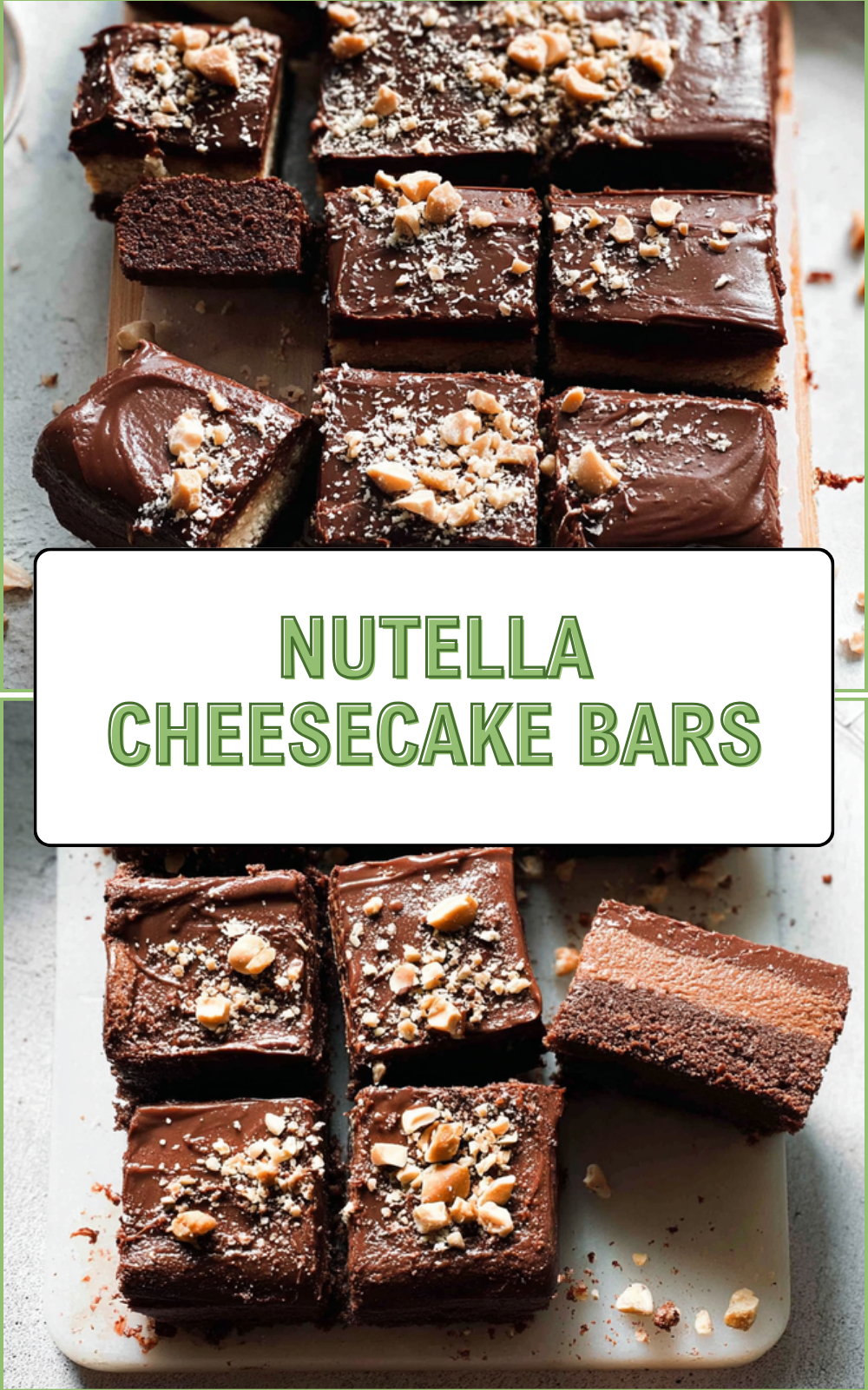 Nutella Cheesecake Bars