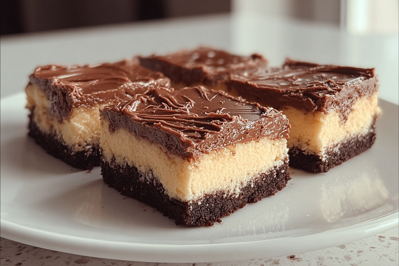 Nutella Cheesecake Bars