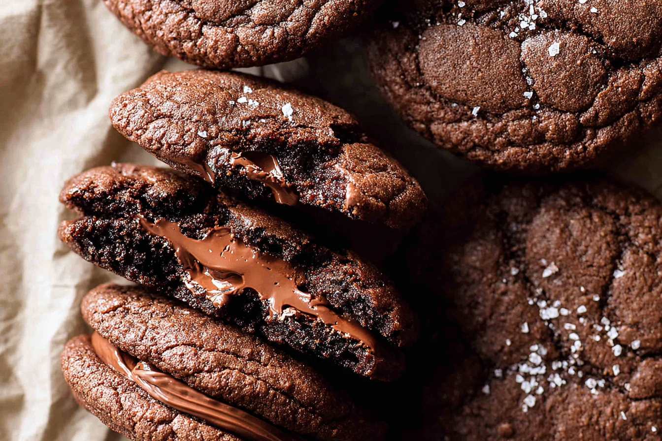 Nutella Chocolate Lava Cookies