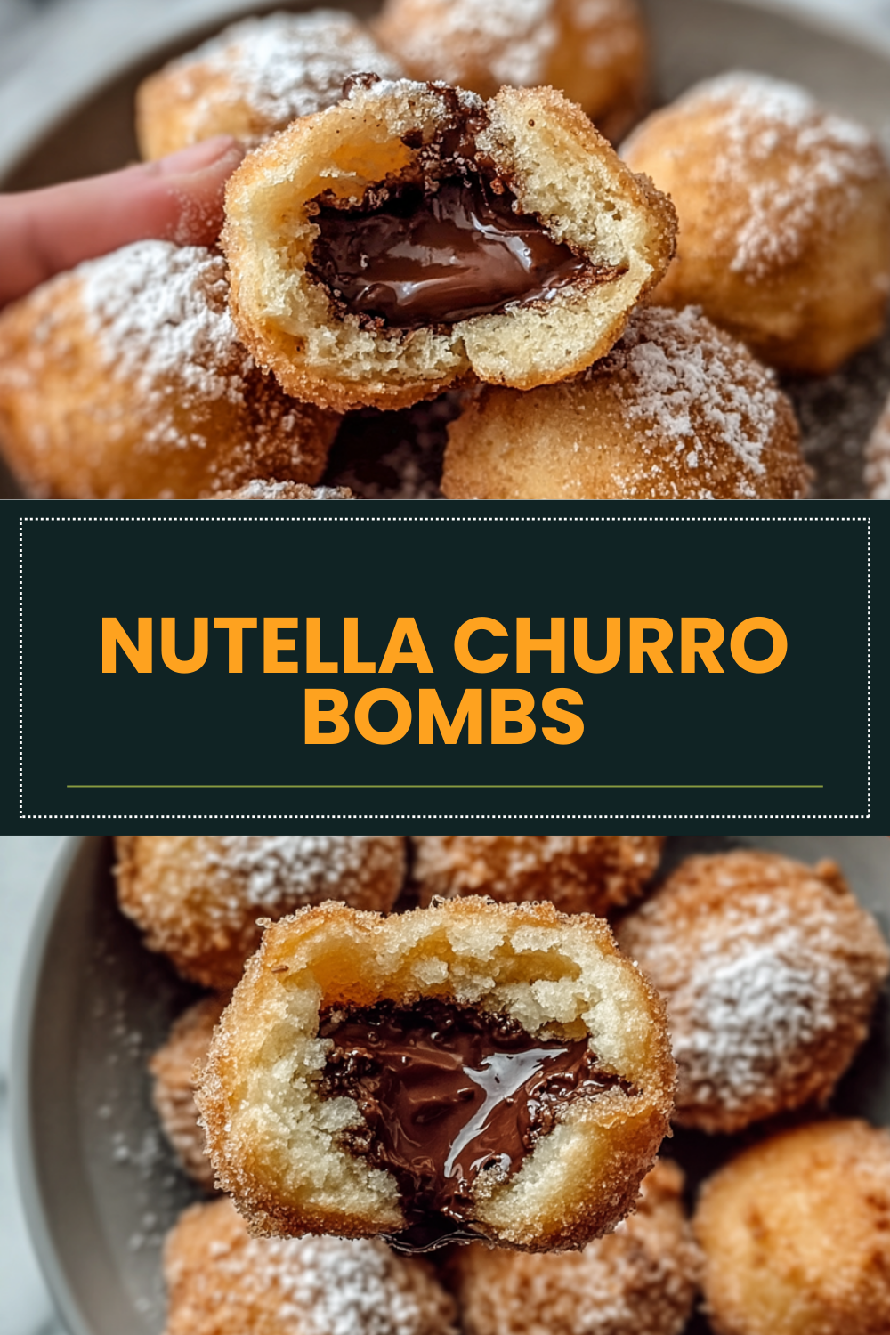 Nutella Churro Bombs