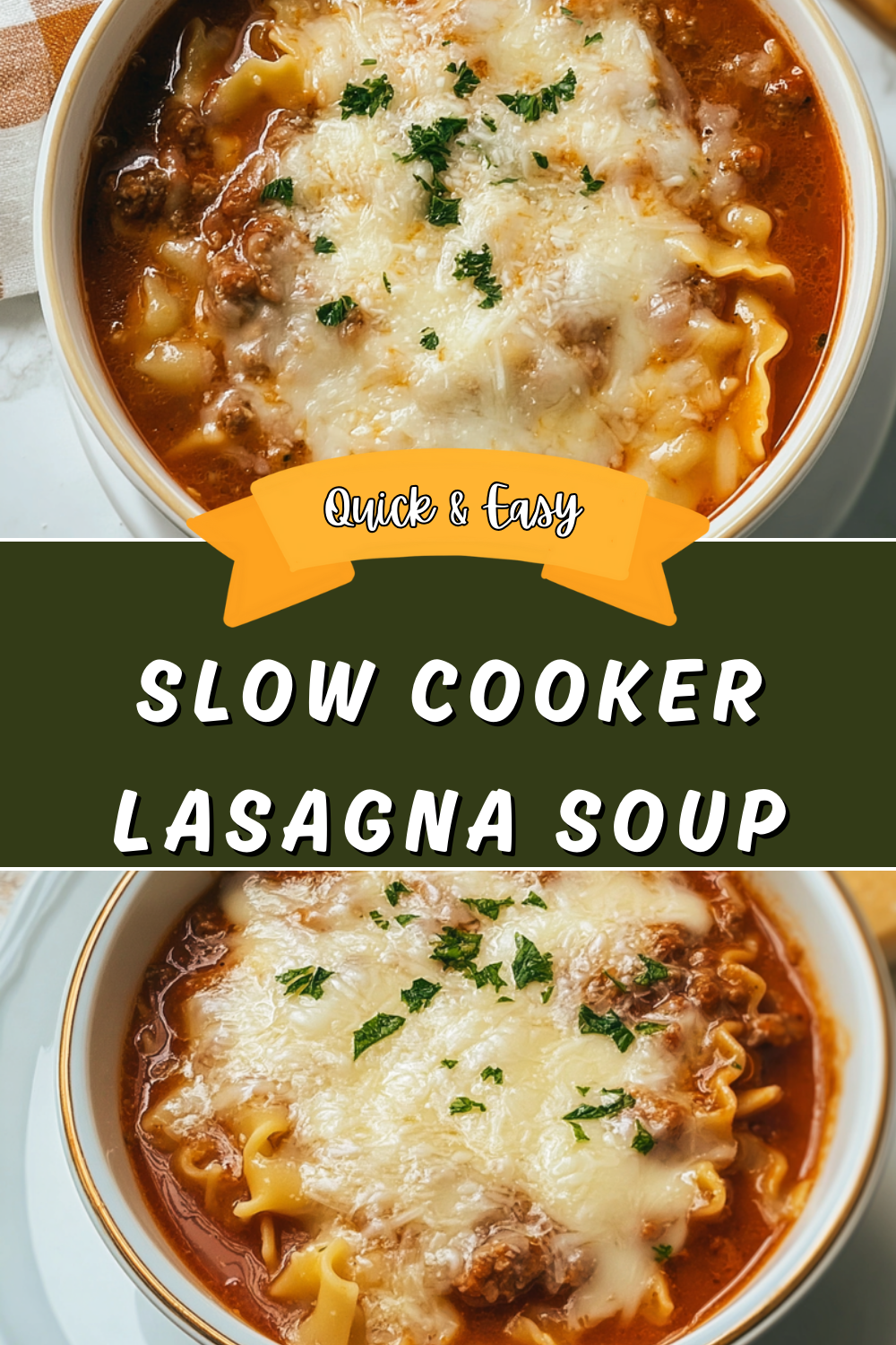 Slow Cooker Lasagna Soup