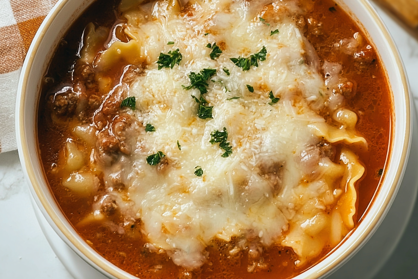 Slow Cooker Lasagna Soup