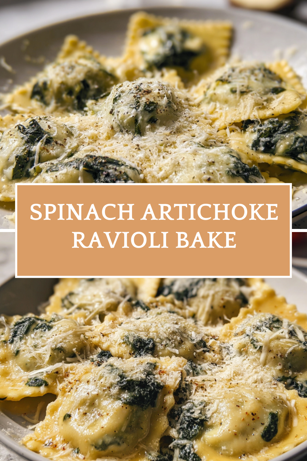 Creamy Spinach And Artichoke Ravioli Bake 7 Spinach Artichoke Ravioli Bake