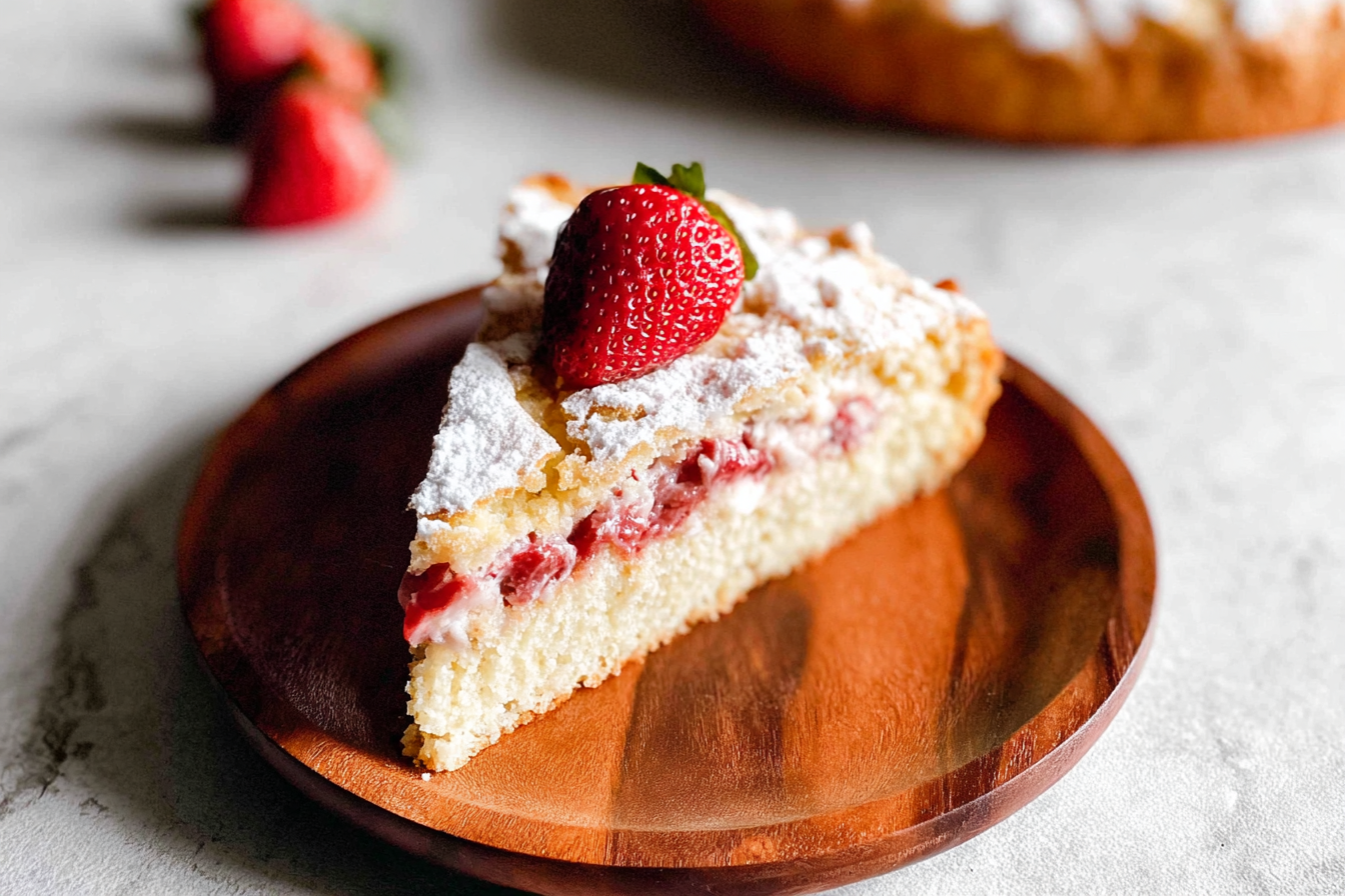 Strawberry Cheesecake Butter Cake