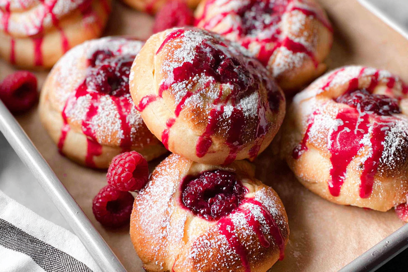 Sweet Raspberry Buns