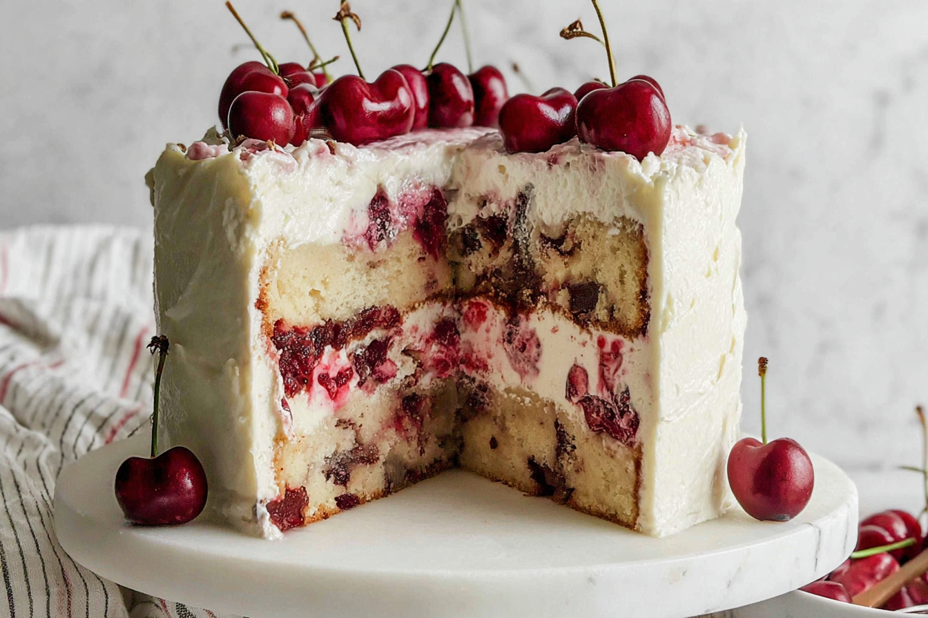 Vanilla Cherry Cake
