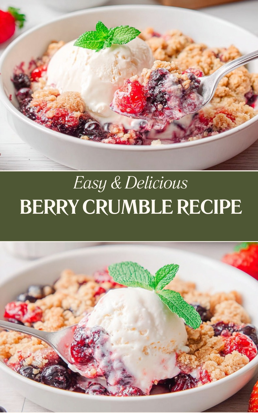 Easy Triple Berry Crumble Recipe With Frozen Berries 7 Berry Crumble Recipe