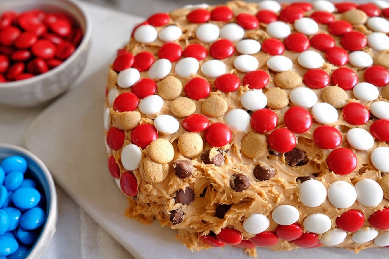 Chocolate Chip Cookie Dough Flag Dip Recipe 6 Chocolate Chip Cookie Dough Flag Dip