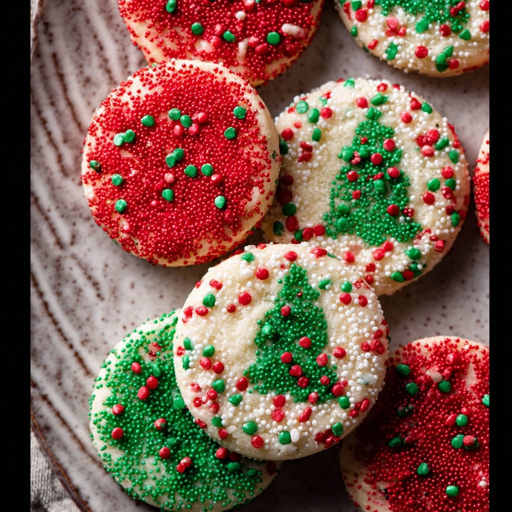 Christmas Sugar Cookies With Colorful Sprinkles 6 Christmas Sprinkle Cookies